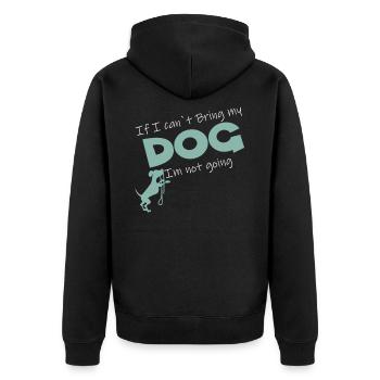 Chien Chien Cadeau Idée Cadeau Chiot Chien - Veste à capuche bio Premium Unisexe - noir - Dos - Nico (187cm)