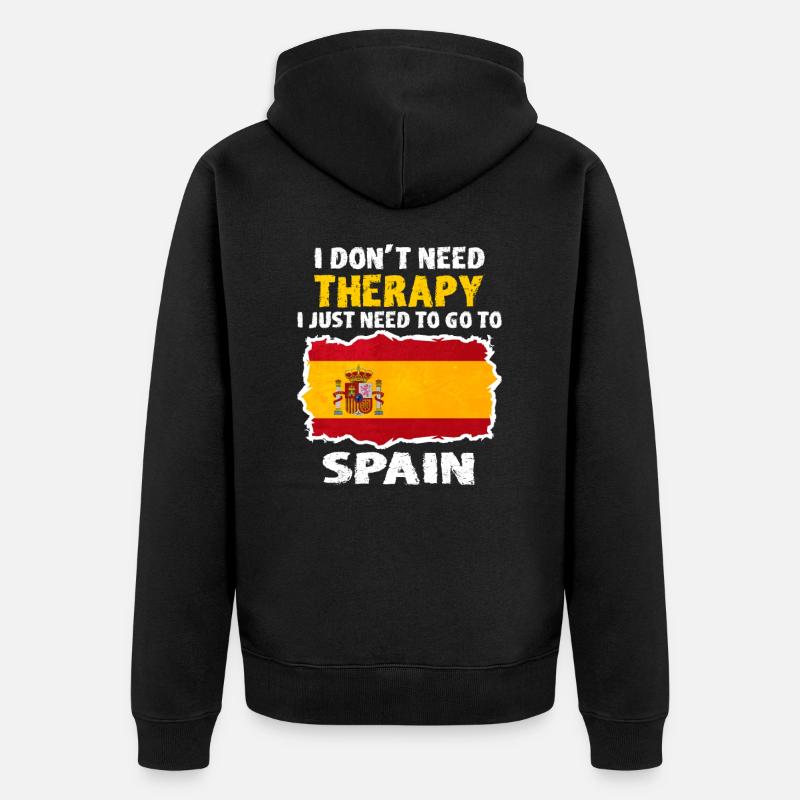 Espagne - Veste à capuche bio Premium Unisexe - noir