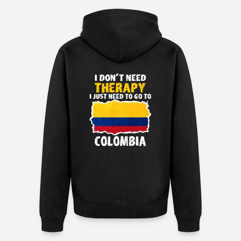 Colombie - Veste à capuche bio Premium Unisexe - noir