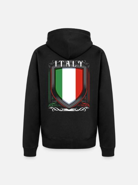 Italie - Veste à capuche bio Premium Unisexe - noir