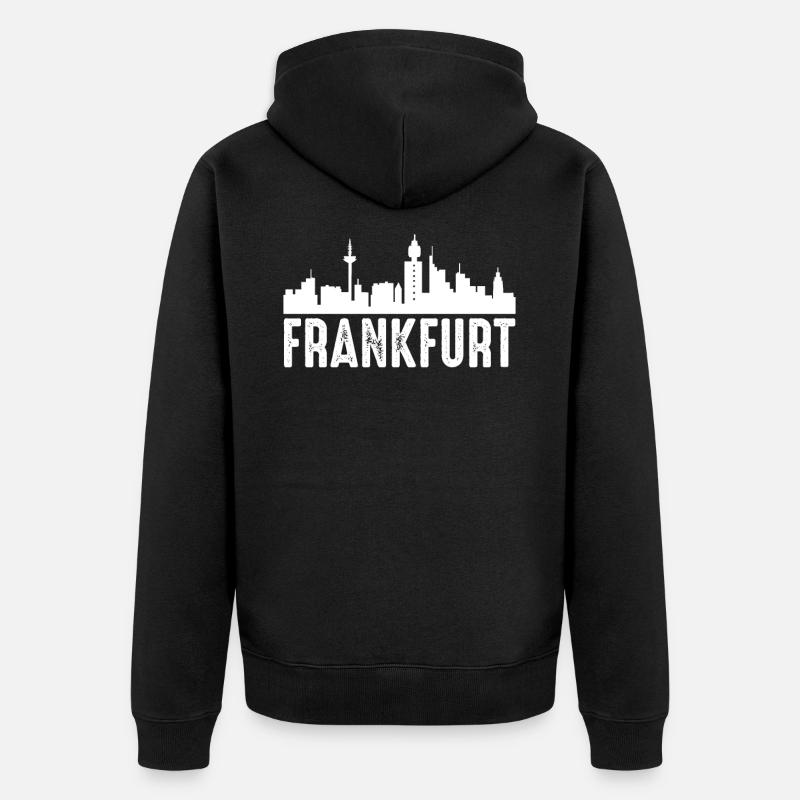 Francfort - Veste à capuche bio Premium Unisexe - noir