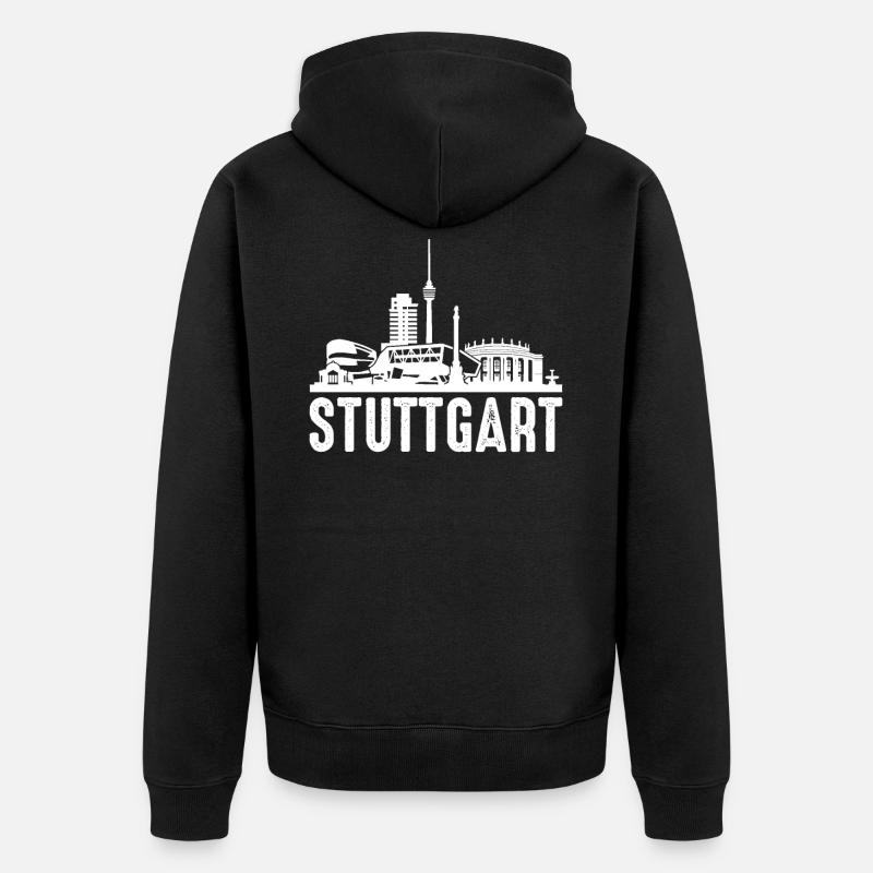 Stuttgart - Veste à capuche bio Premium Unisexe - noir