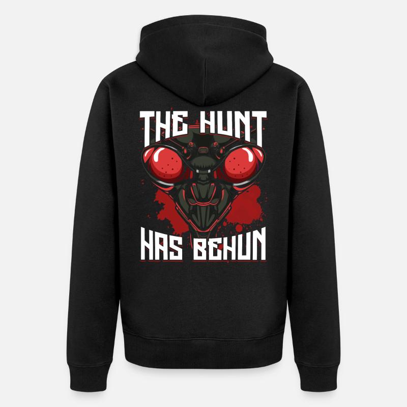 Gottesanbeterin - Unisex Premium Bio Zip Hoodie - Schwarz