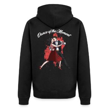 Tango Dance - Unisex Premium Organic Zip Hoodie - black - Back - Nico (187cm)