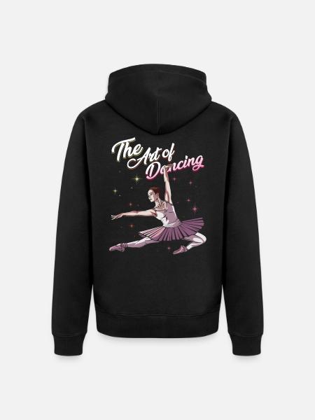 ballet - Unisex Premium Organic Zip Hoodie - black