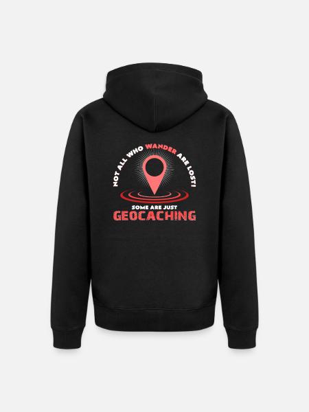 Geocaching - Unisex Premium Bio Zip Hoodie - Schwarz