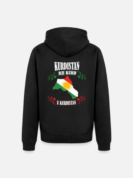 Kurdistan T-shirt - Veste à capuche bio Premium Unisexe - noir