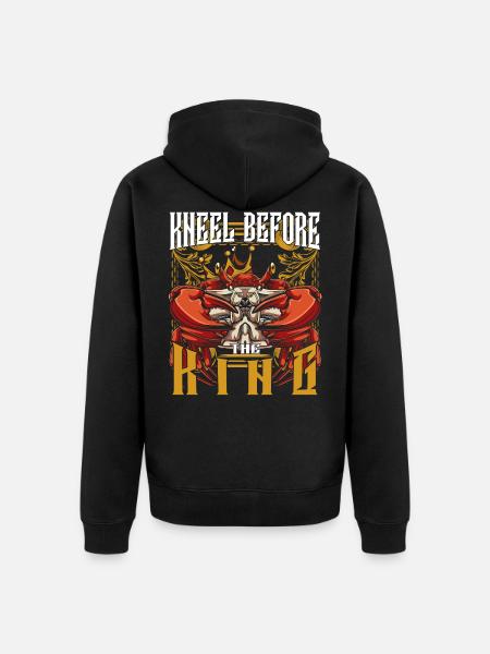 Krabbe - Unisex Premium Bio Zip Hoodie - Schwarz