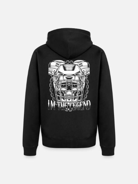 Eishockey - Unisex Premium Bio Zip Hoodie - Schwarz