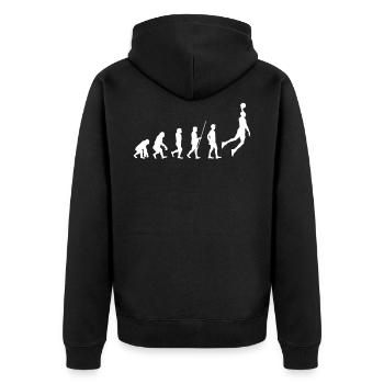 basket-ball - Veste à capuche bio Premium Unisexe - noir - Dos - Nico (187cm)