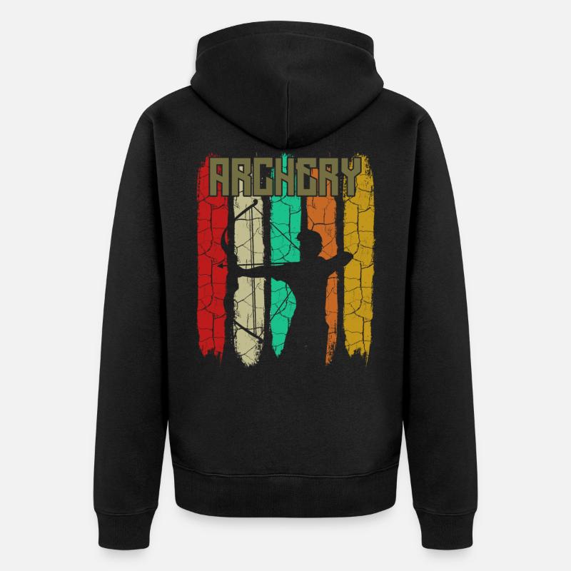 archer - Veste à capuche bio Premium Unisexe - noir