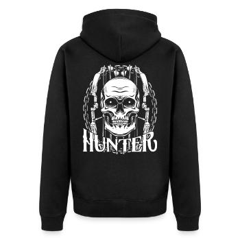 archer - Veste à capuche bio Premium Unisexe - noir - Dos - Nico (187cm)