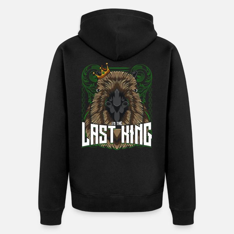 Capybara - Veste à capuche bio Premium Unisexe - noir