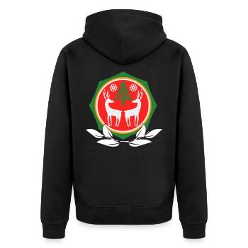 Christmas Premium Shirt Cadeau de Noël - Veste à capuche bio Premium Unisexe - noir - Dos - Nico (187cm)