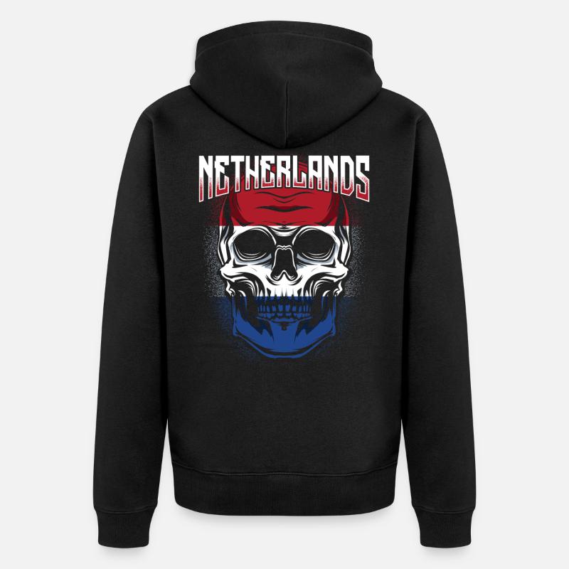 Pays-Bas - Veste à capuche bio Premium Unisexe - noir