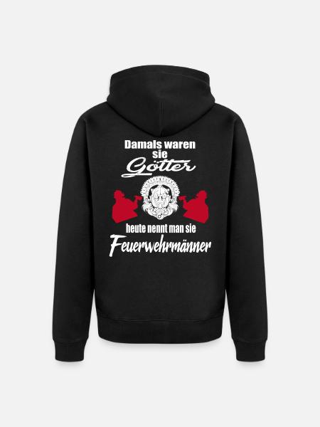 Pompier - Veste à capuche bio Premium Unisexe - noir