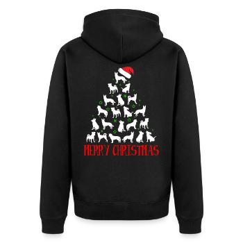 Joyeux noel - Veste à capuche bio Premium Unisexe - noir - Dos - Nico (187cm)