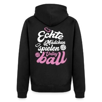 volley-ball - Veste à capuche bio Premium Unisexe - noir - Dos - Nico (187cm)