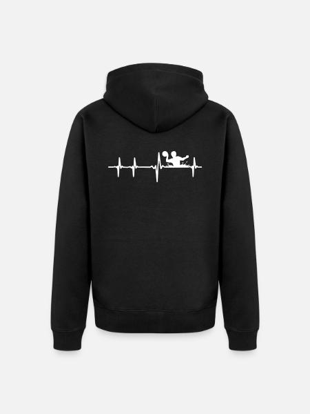 waterpolo - Uniseks Premium bio ziphoodie - zwart