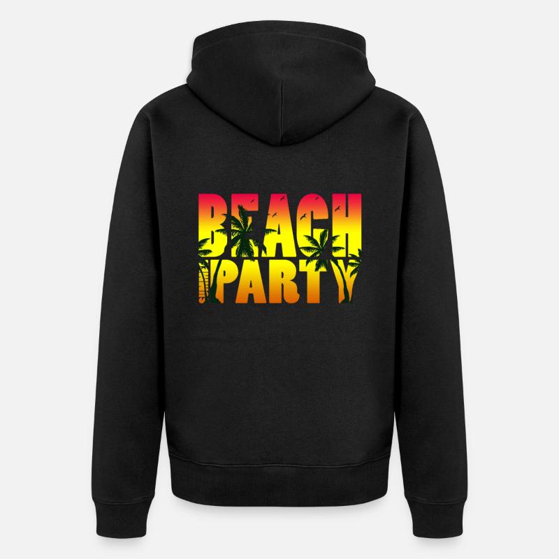 plage - Veste à capuche bio Premium Unisexe - noir