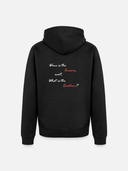 Vin vin vin - Veste à capuche bio Premium Unisexe - noir