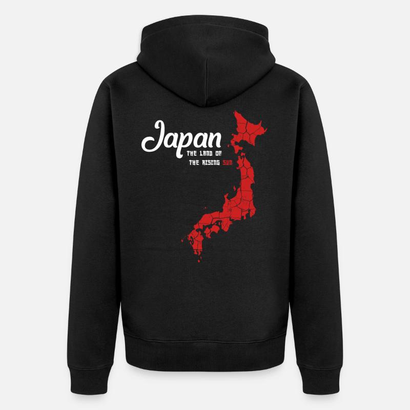 Japon - Veste à capuche bio Premium Unisexe - noir
