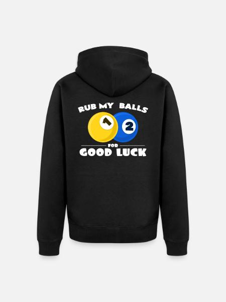 Billard - Unisex Premium Bio Zip Hoodie - Schwarz