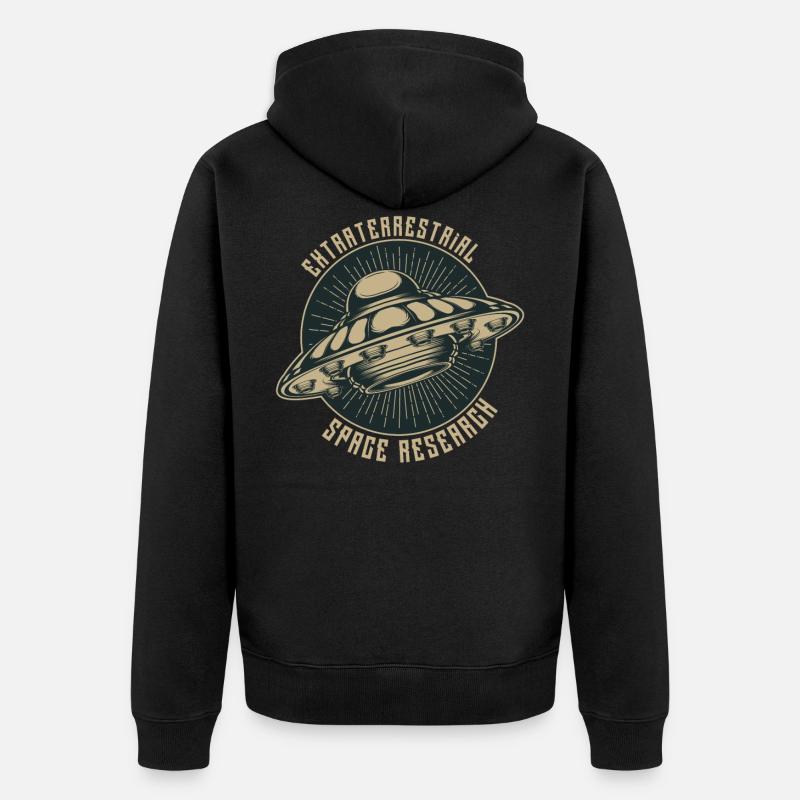 étranger - Veste à capuche bio Premium Unisexe - noir