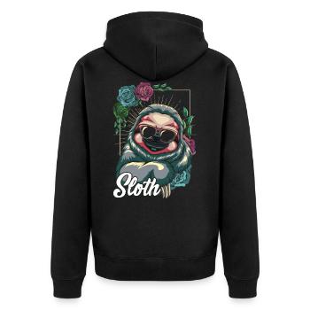 indolence - Veste à capuche bio Premium Unisexe - noir - Dos - Nico (187cm)