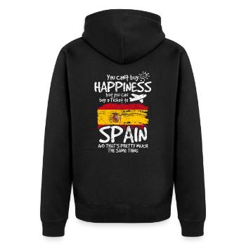 Espagne - Veste à capuche bio Premium Unisexe - noir - Dos - Nico (187cm)