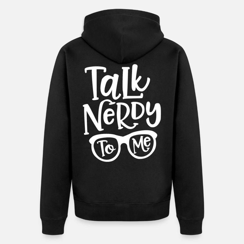 Nerd - Veste à capuche bio Premium Unisexe - noir