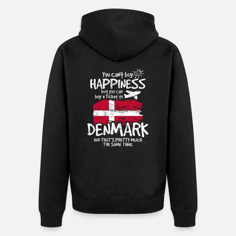 Danemark - Veste à capuche bio Premium Unisexe - noir