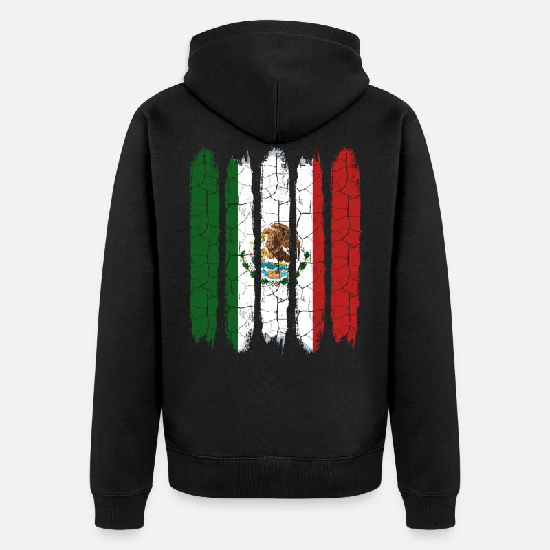 Mexiko - Unisex Premium Bio Zip Hoodie - Schwarz