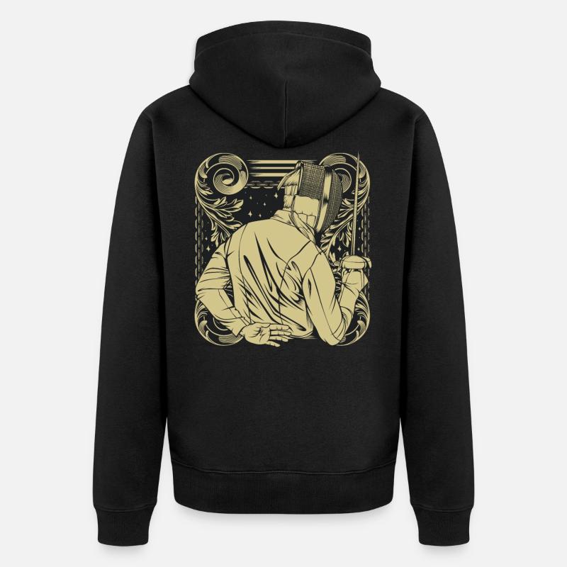 clôture - Veste à capuche bio Premium Unisexe - noir