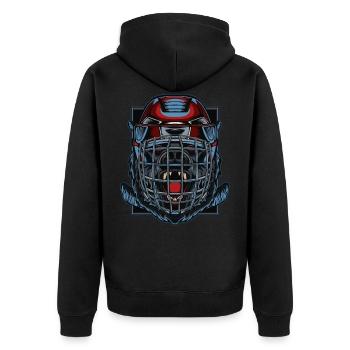 Hockey loup loup wolfpack le prédateur de hockey - Veste à capuche bio Premium Unisexe - noir - Dos - Nico (187cm)