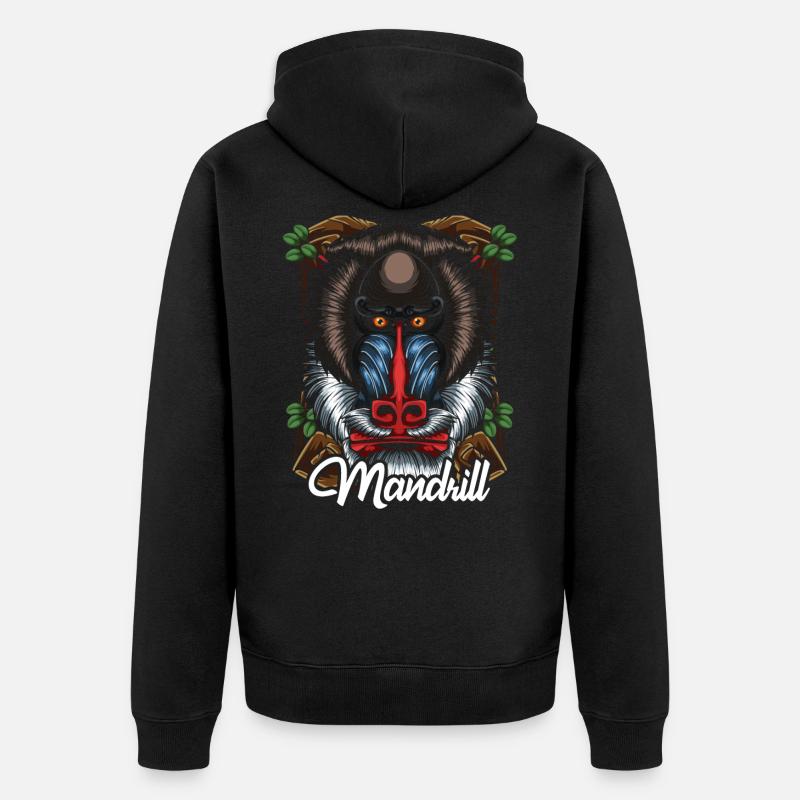 mandrill - Veste à capuche bio Premium Unisexe - noir