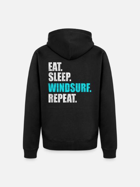 Windsurfer Windsurfing Windsurfing Gift - Unisex Premium Organic Zip Hoodie - black
