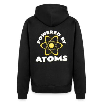 atomes - Veste à capuche bio Premium Unisexe - noir - Dos - Nico (187cm)