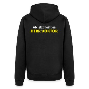 Docteur Doctorat Doctorate Gift - Veste à capuche bio Premium Unisexe - noir - Dos - Nico (187cm)
