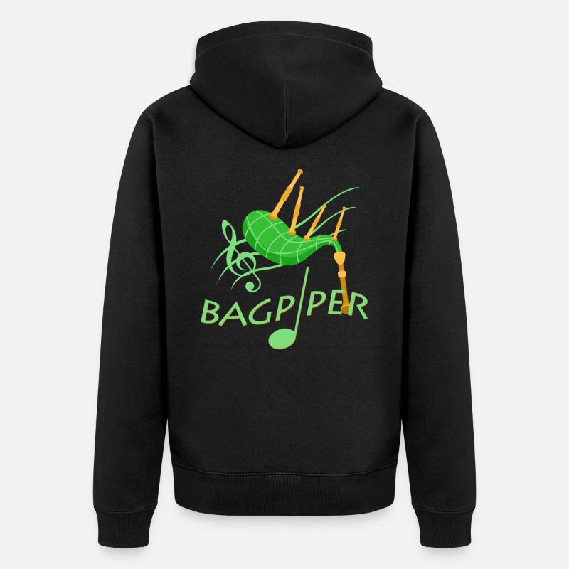 cornemuses - Veste à capuche bio Premium Unisexe - noir