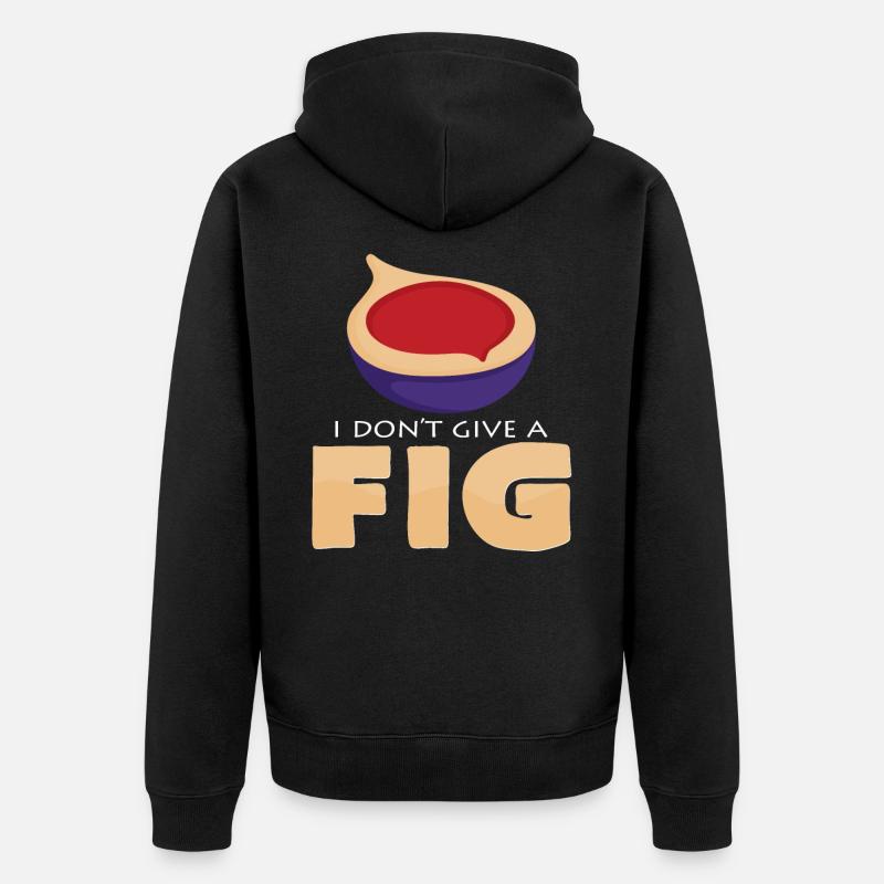 figues - Veste à capuche bio Premium Unisexe - noir