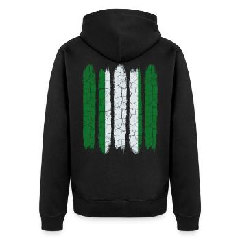 Nigeria - Veste à capuche bio Premium Unisexe - noir - Dos - Nico (187cm)