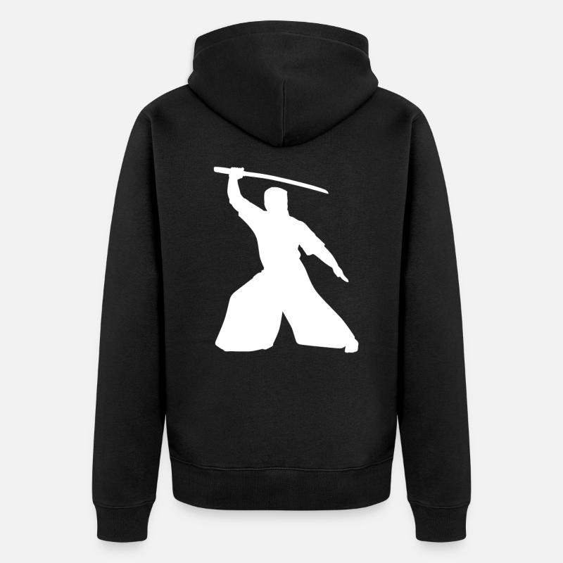 Haidong Gumdo - Veste à capuche bio Premium Unisexe - noir