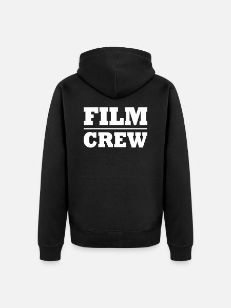 Film Crew TV Camera Production - Unisex Premium Organic Zip Hoodie - black