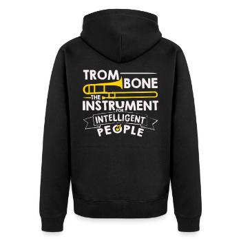 Don de chorale trombone musique trombone trombone - Veste à capuche bio Premium Unisexe - noir - Dos - Nico (187cm)
