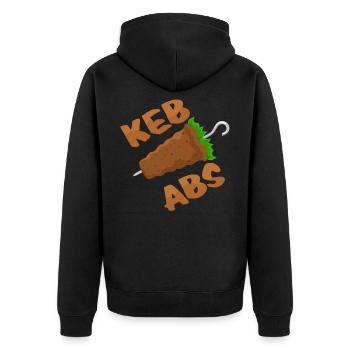 kebab - Veste à capuche bio Premium Unisexe - noir - Dos - Nico (187cm)