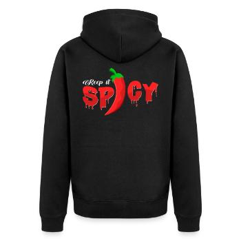 chili - Veste à capuche bio Premium Unisexe - noir - Dos - Nico (187cm)