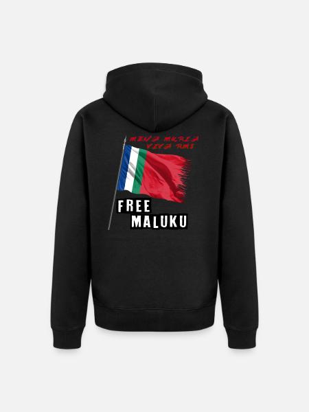 Moluques libres - Veste à capuche bio Premium Unisexe - noir