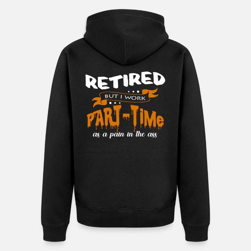 retraite - Veste à capuche bio Premium Unisexe - noir