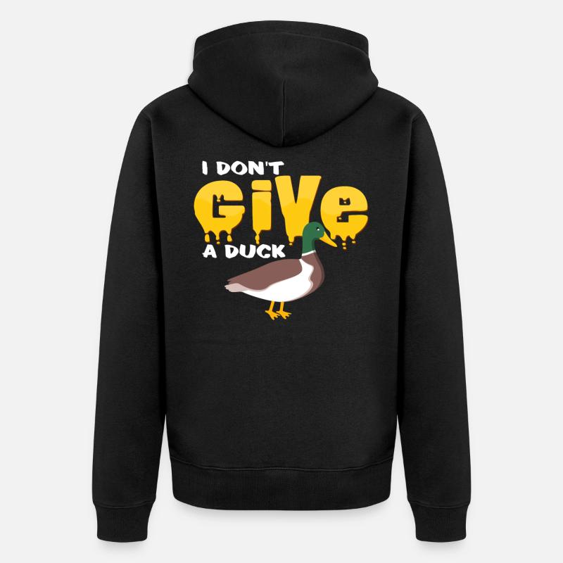 canards - Veste à capuche bio Premium Unisexe - noir